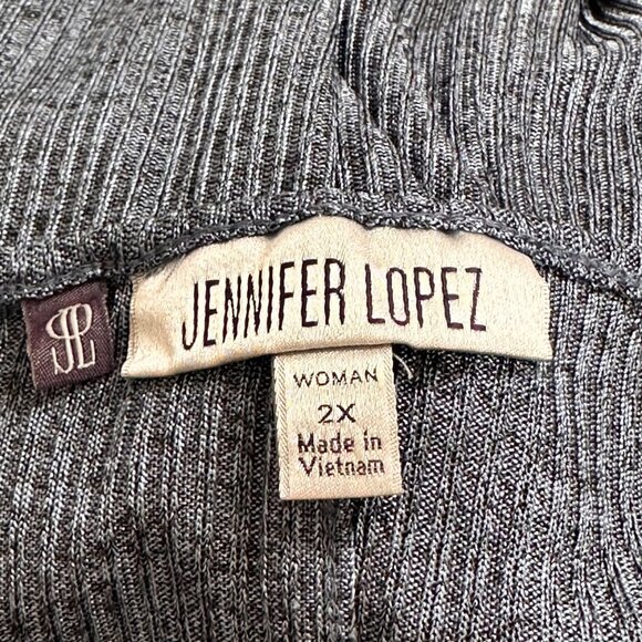 Jennifer Lopez Womens V-Neck Long Sleeve Tunic Top 2X Polyester Spandex Blend - Picture 3 of 10